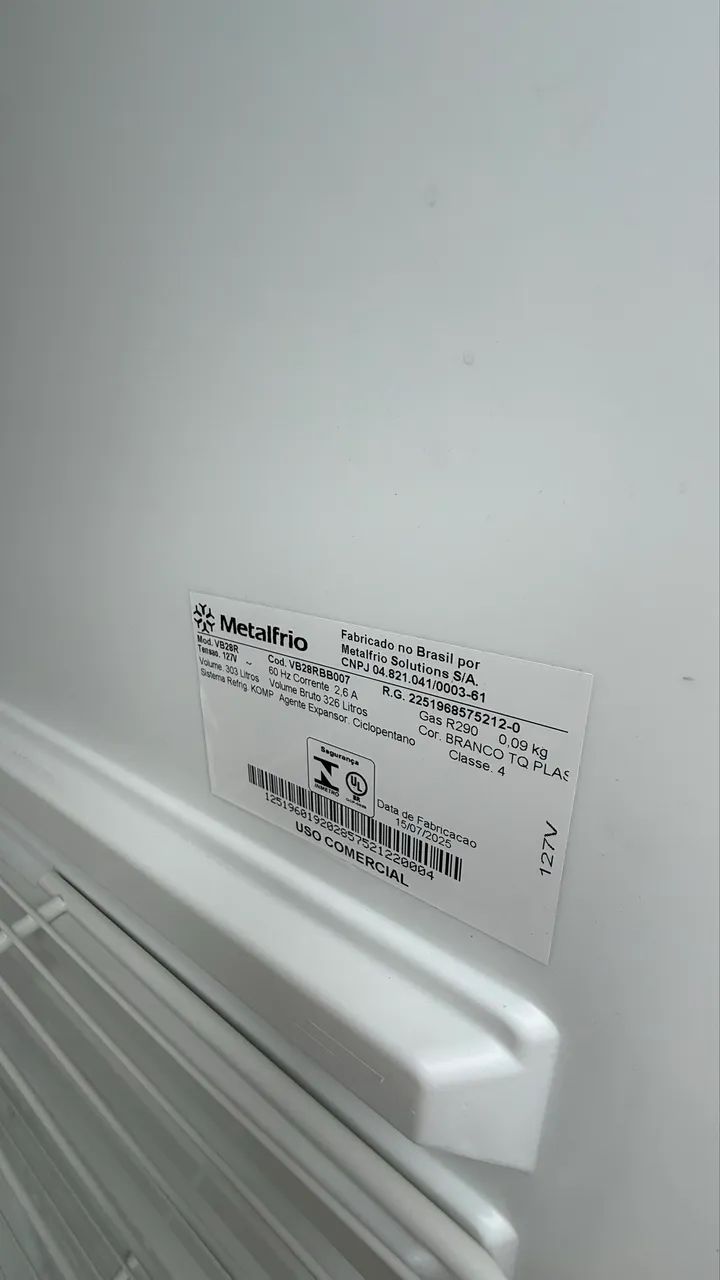 Expositor Metalfrio 326 litros 127v zerado  - Foto 4