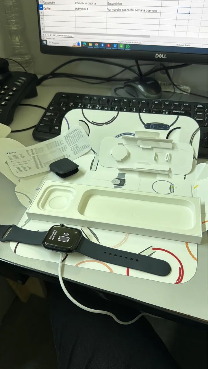 Relógio Apple Watch série 9 GPS 45mm 