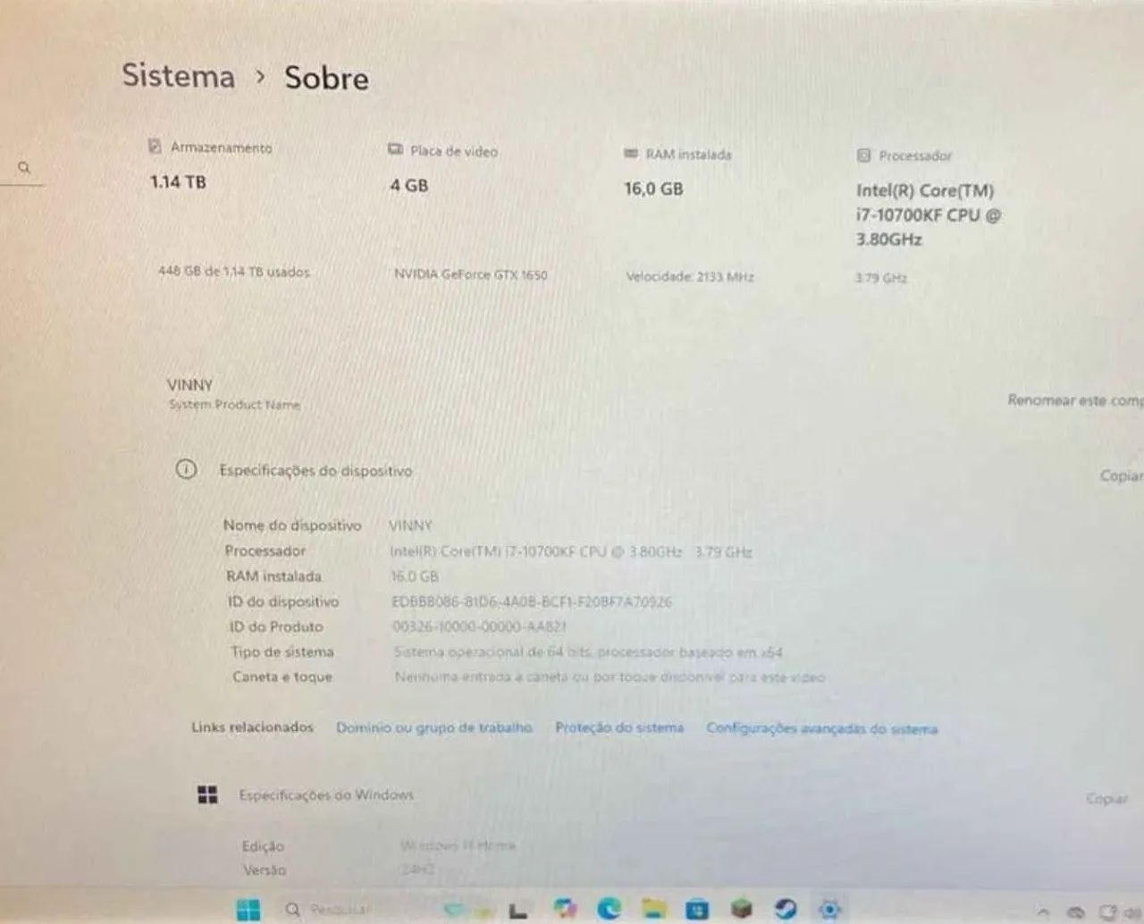 PC Gamer I7 + 16gb RAM + SSD 1TB - Foto 3
