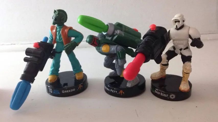 LOTE 6 ACTION FIGURES STAR WARS DA SÉRIE ATTACKTIX FABRICANTE HASBRO  - Foto 2