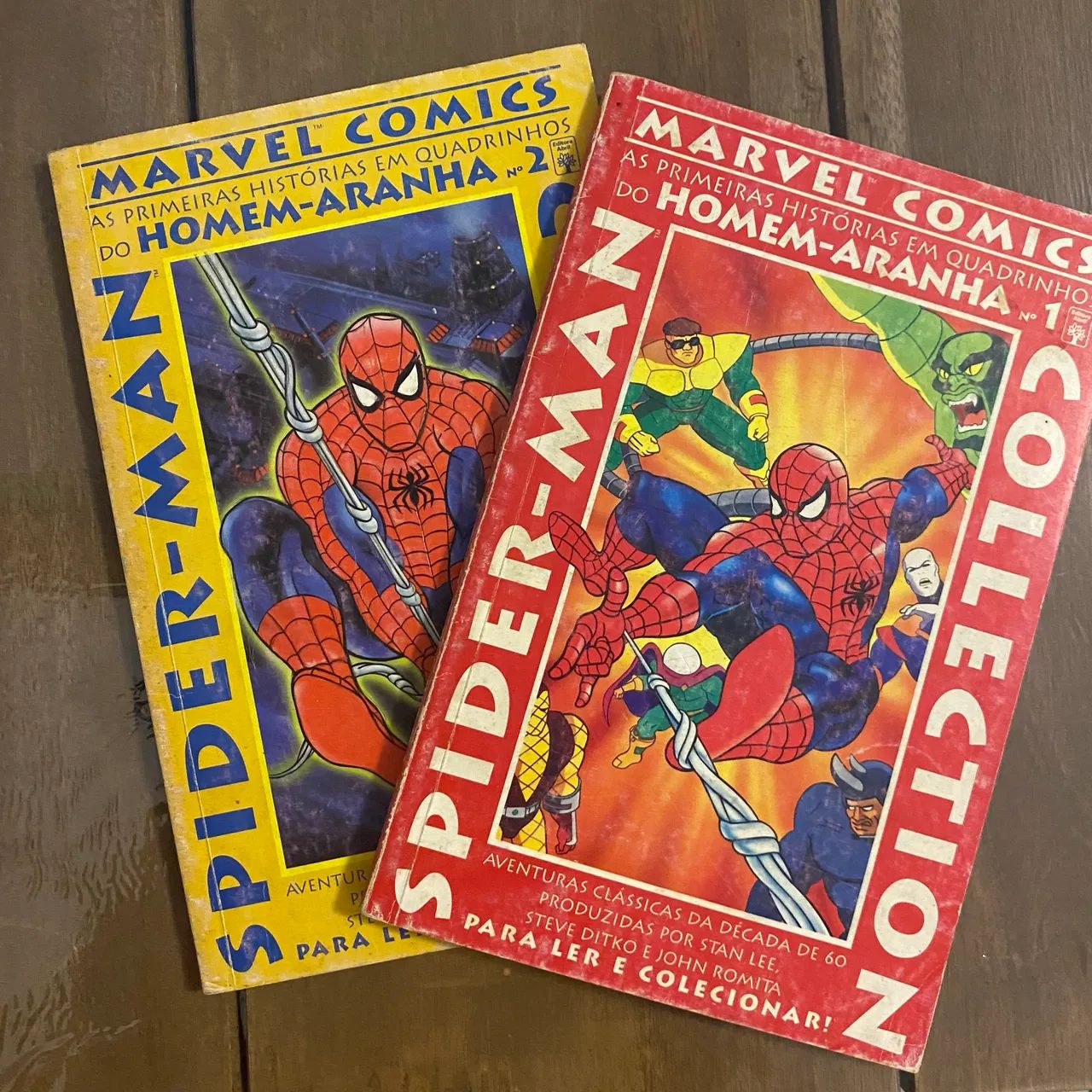 Kit duas HQs Spider-man Collection 1 e 2 em preto e branco