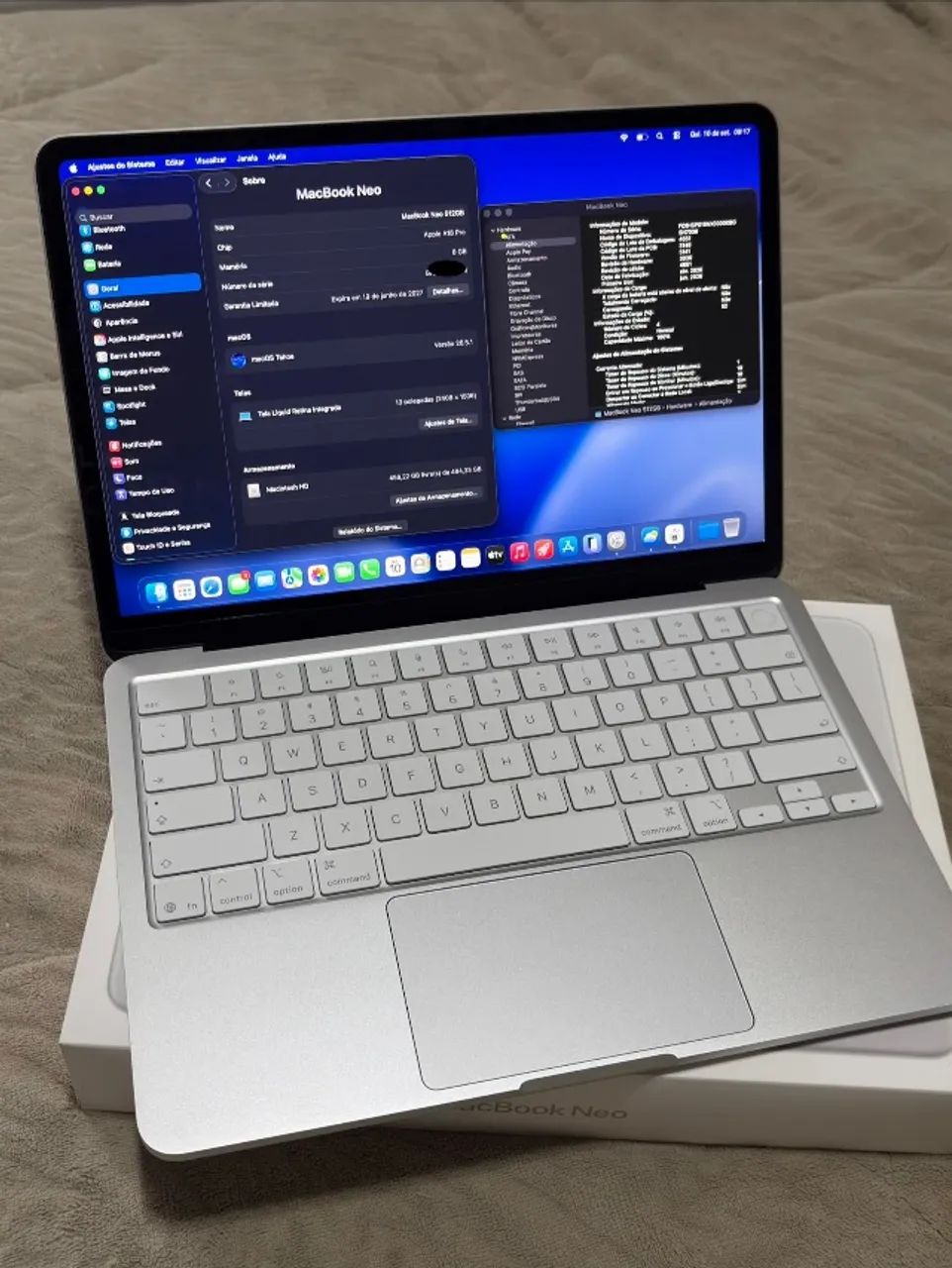 MacBook Neo 8/512gb Silver Garantia Apple 2027 Novíssimo