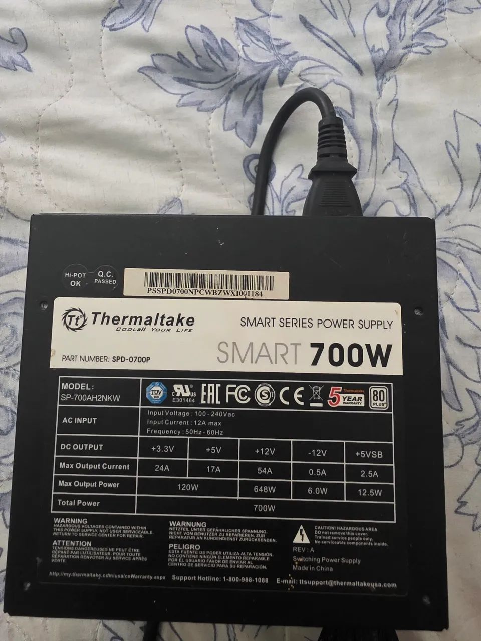 Fonte thermaltake 700w white - Foto 2