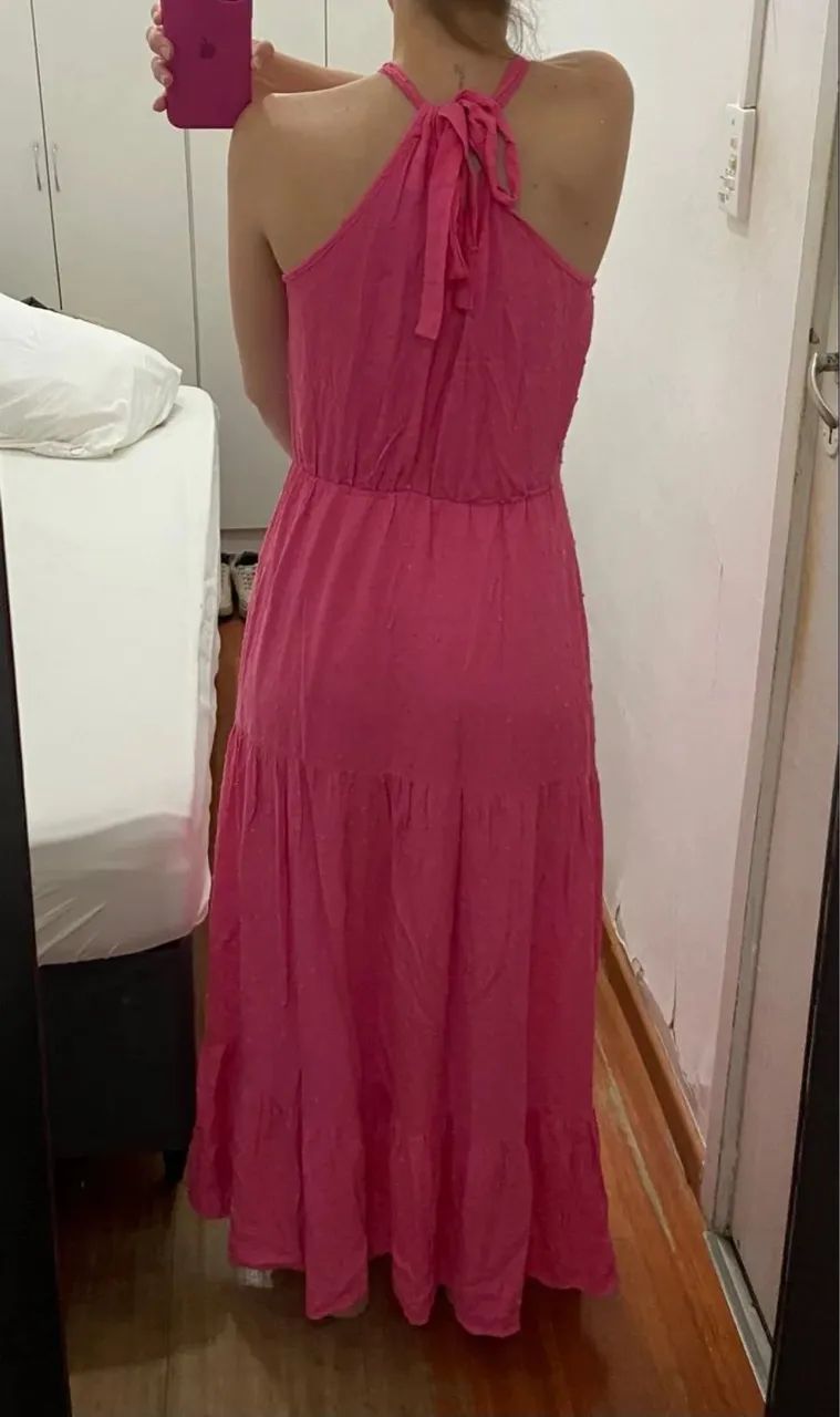 Vestido longa rosa - Foto 2