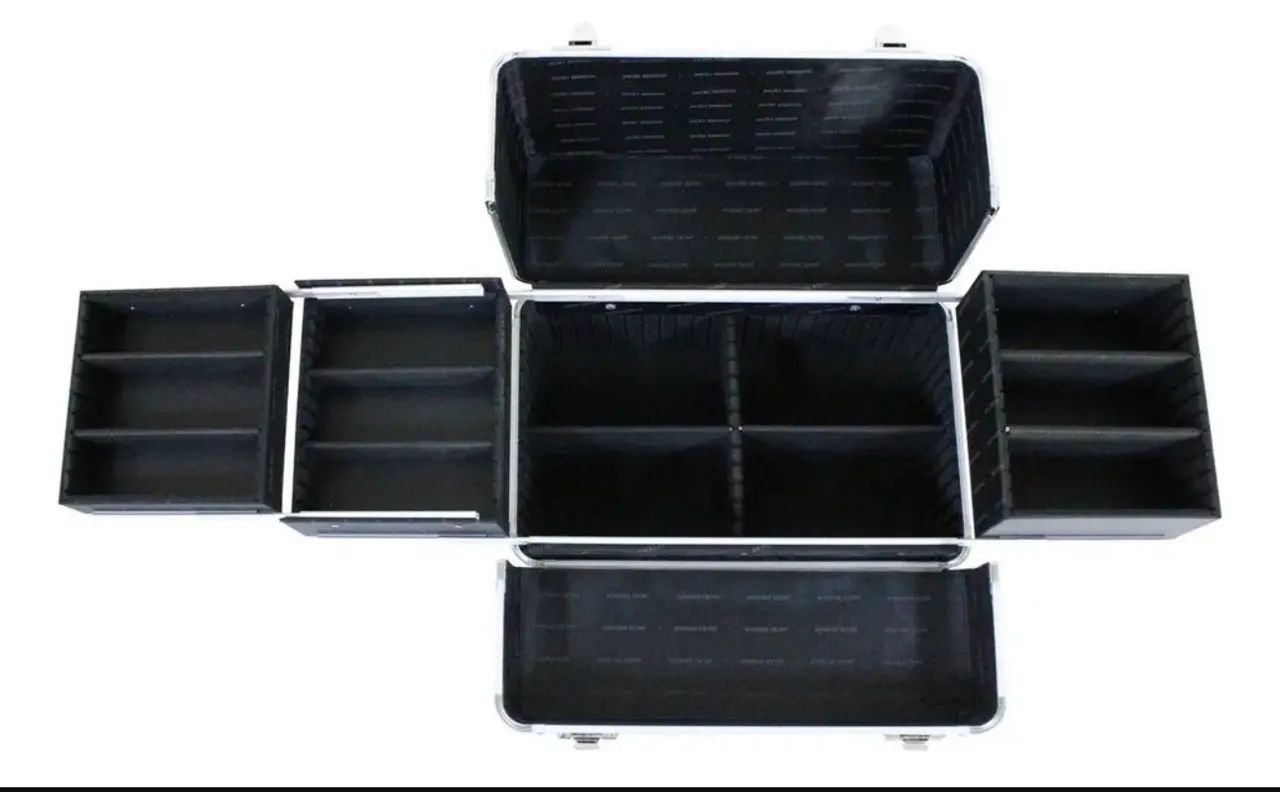 Maleta Profissional De Maquiagem Preto Jacki Design  - Foto 4