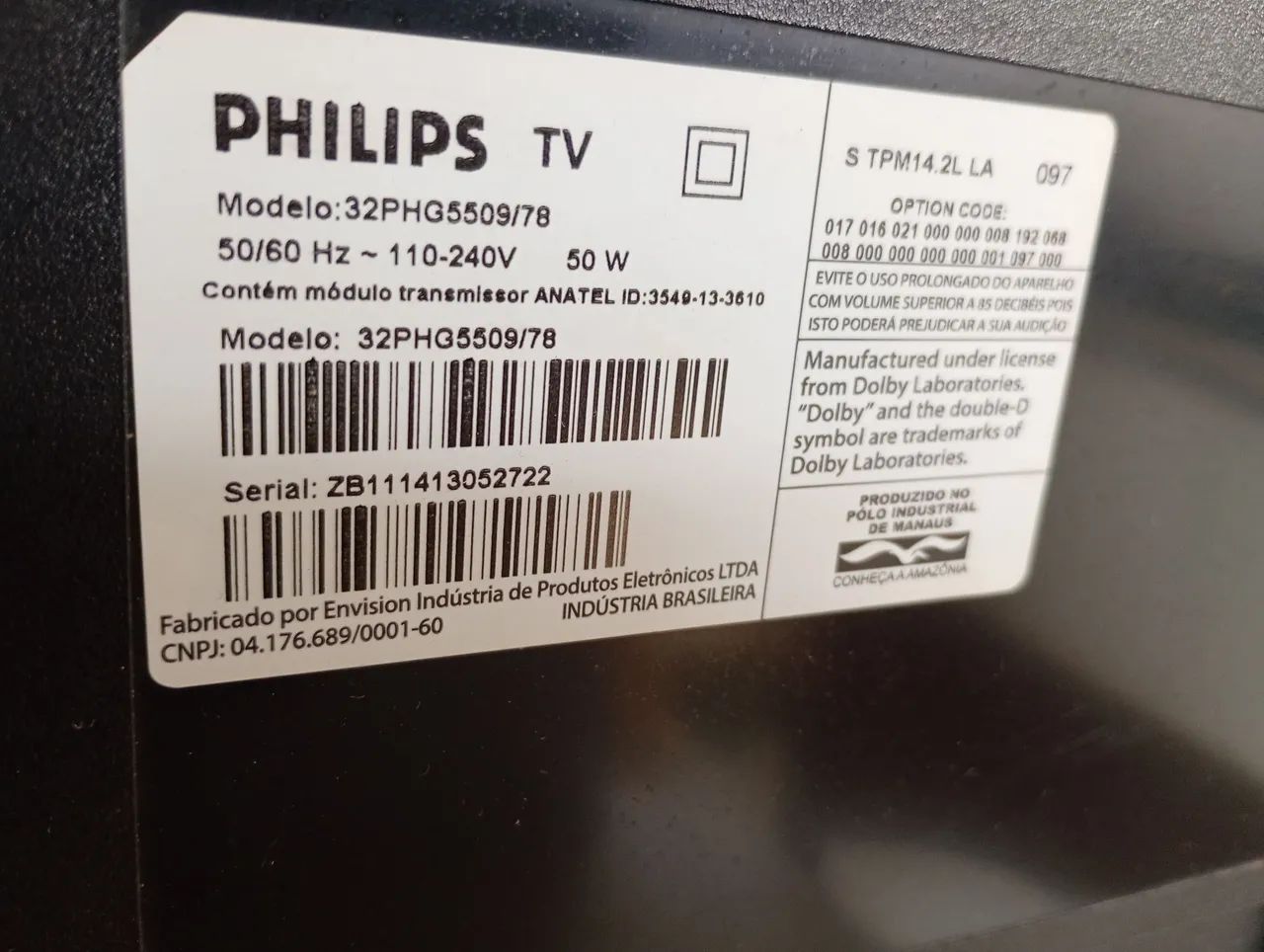 TV Philips 32 polegadas 