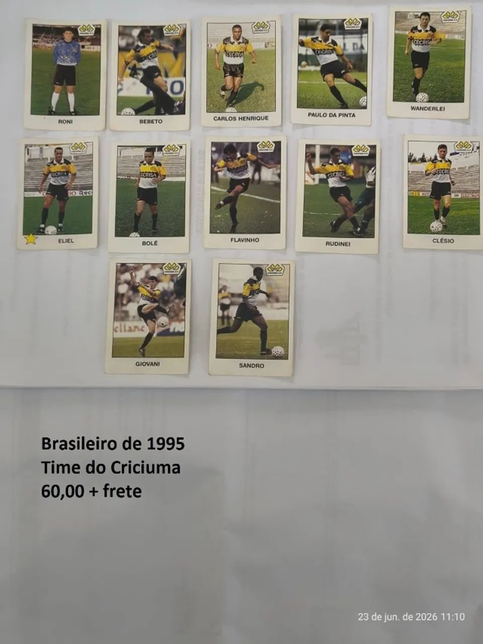 Figurinhas Campeonato Brasileiro de 1995 - Foto 5