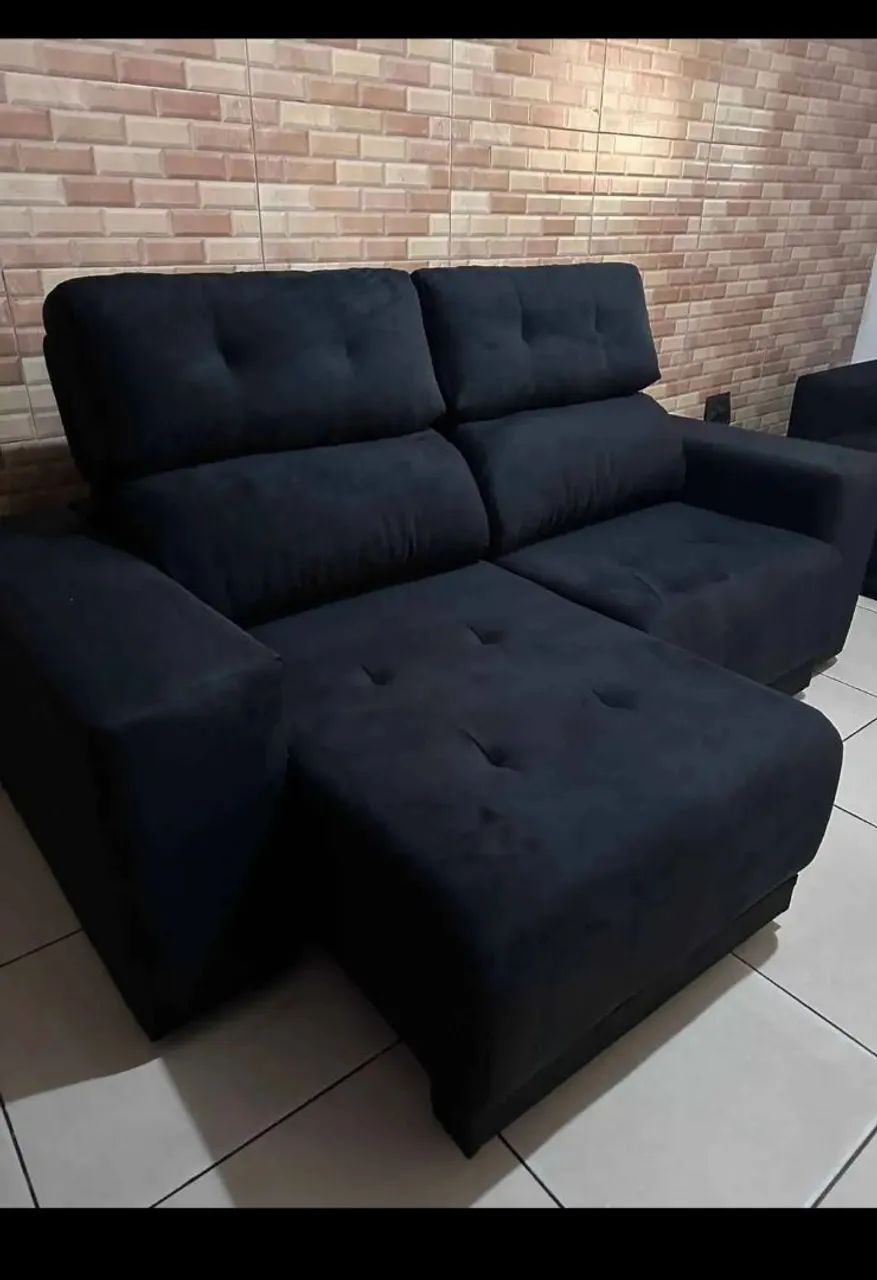 SOFA RETRATIL RECLINÁVEL 2MT NOVO DE FABRICA 