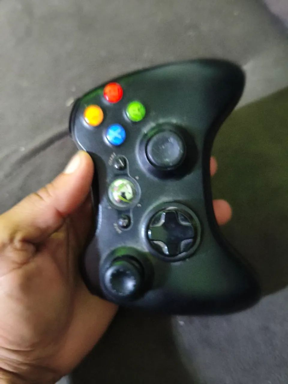 Controle original Xbox360 + bateria e cabo USB  - Foto 4