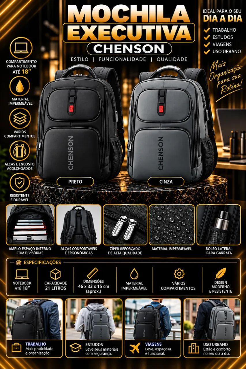 MOCHILA EXECUTIVA CHENSON Notebook