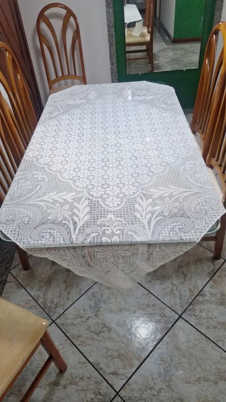 Toalha de renda para mesa