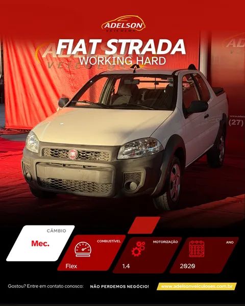 Fiat Strada Working Hard 1.4 Fire Flex 8V CD 2020