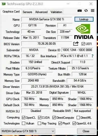Placa De Video Geforce GTX 550TI 2GB - Foto 6