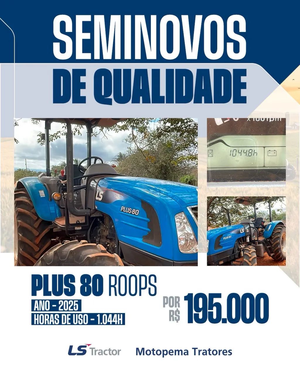 Trator Plus 80 de Test Drive