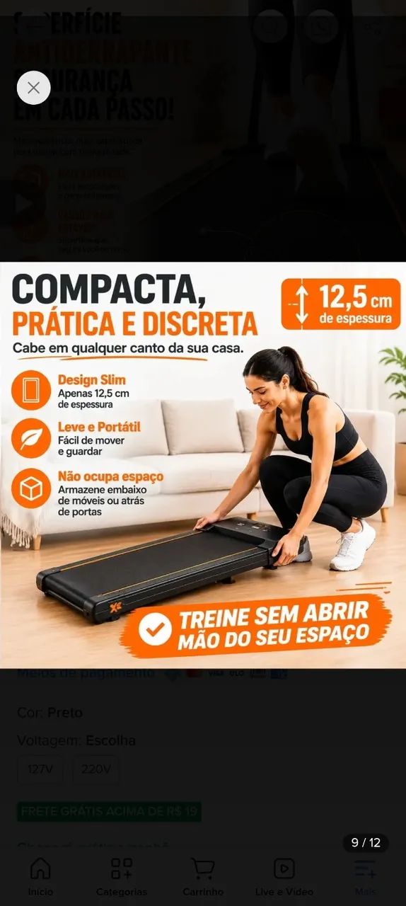Esteira elétrica  - Foto 5