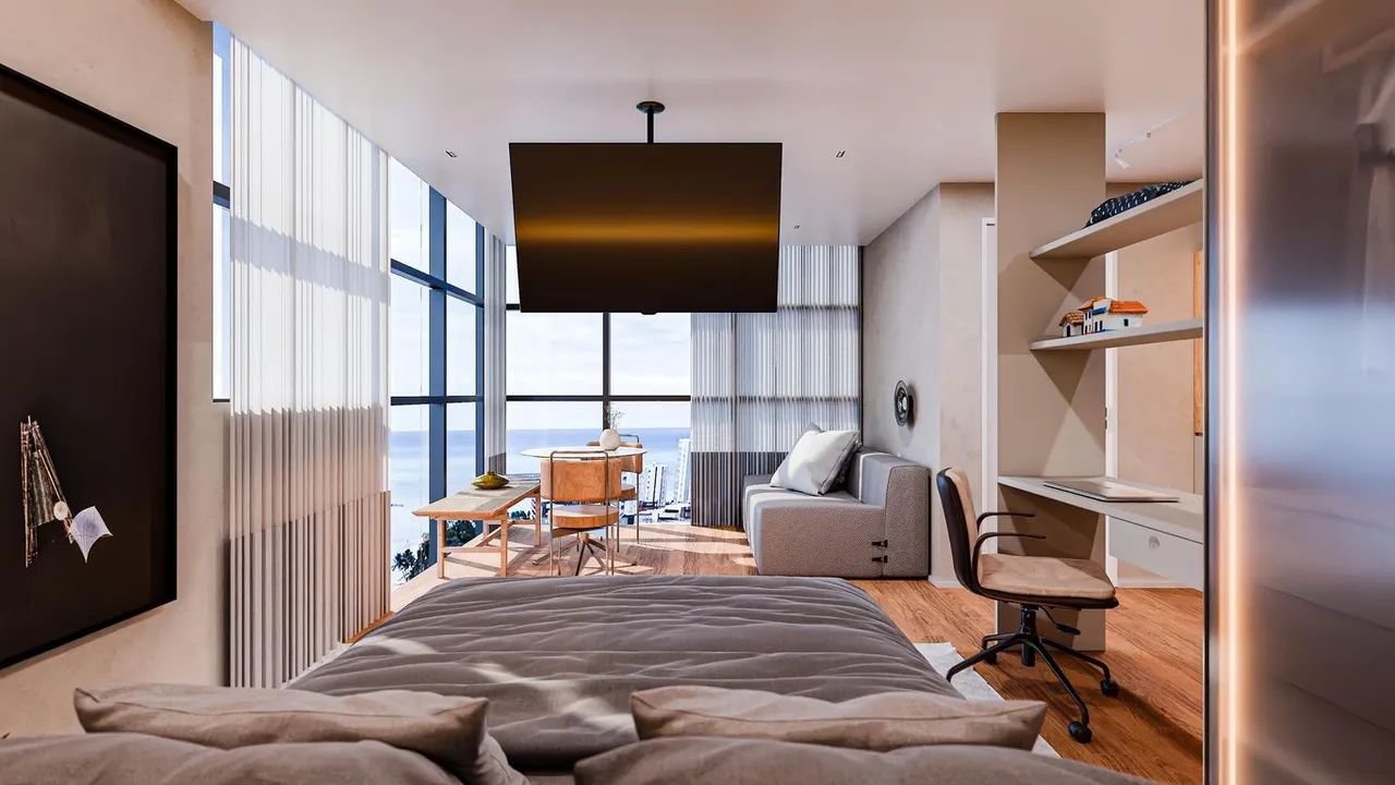 Apartamento Beira Mar Studio, 1 e 2 quartos na Pajuçara em Maceió Summit Praia - Foto 5