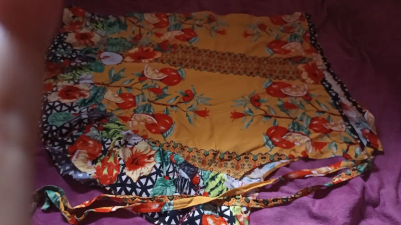 Saia estampada envelope, tamanho GG