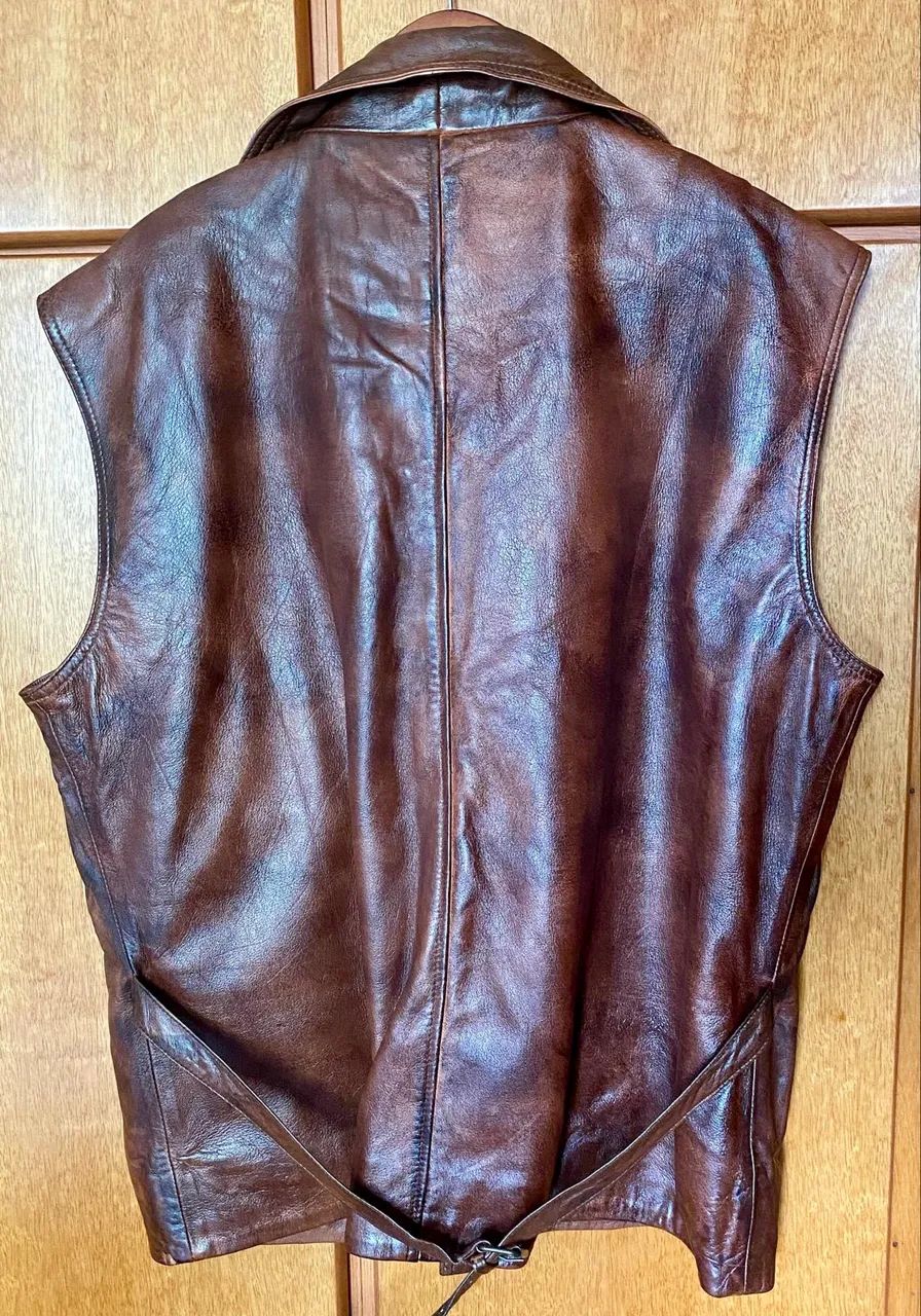 Colete de couro Real Leather  - Foto 2