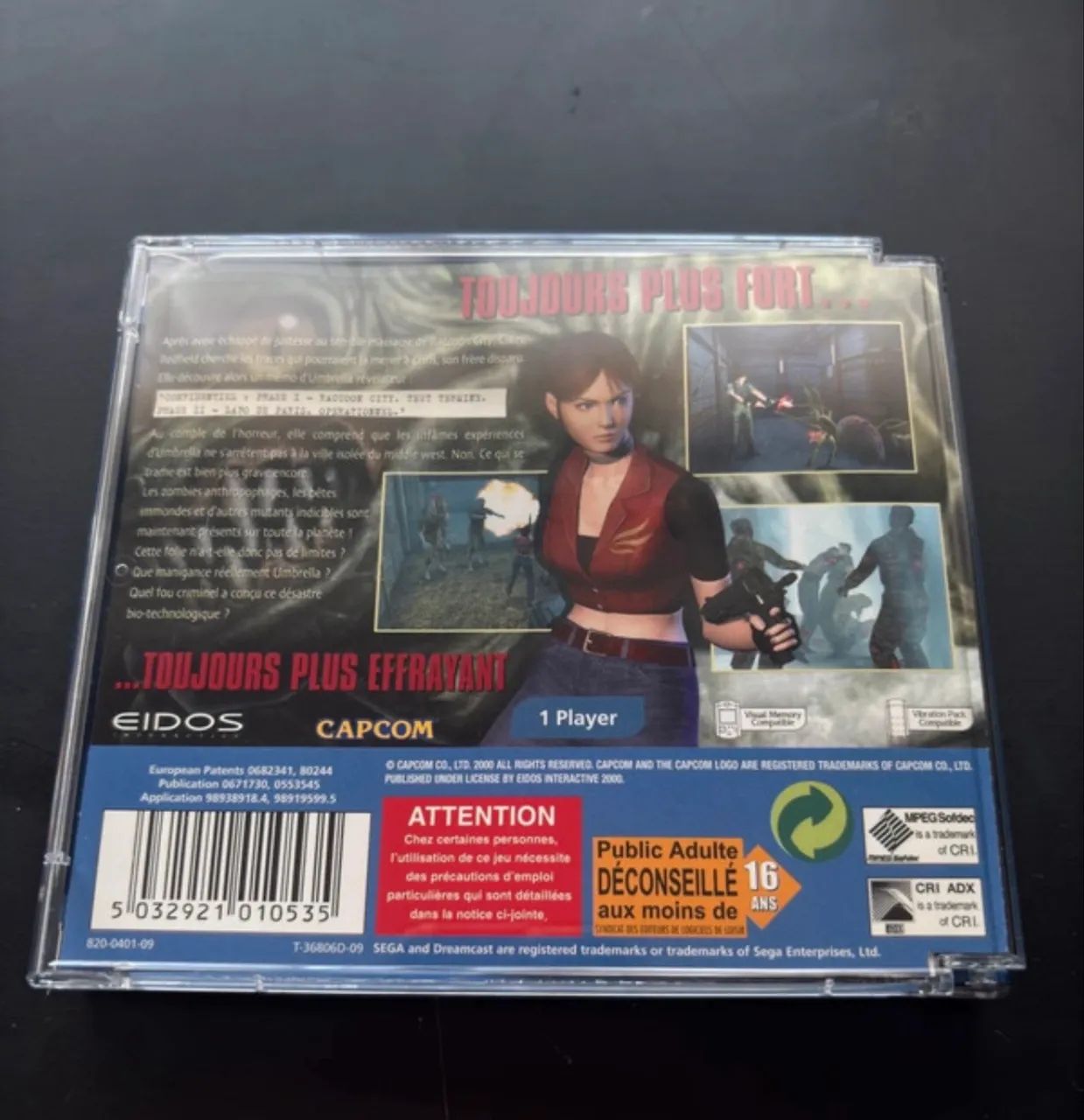 Resident Evil CODE: Veronica dreamcast original francês  - Foto 2