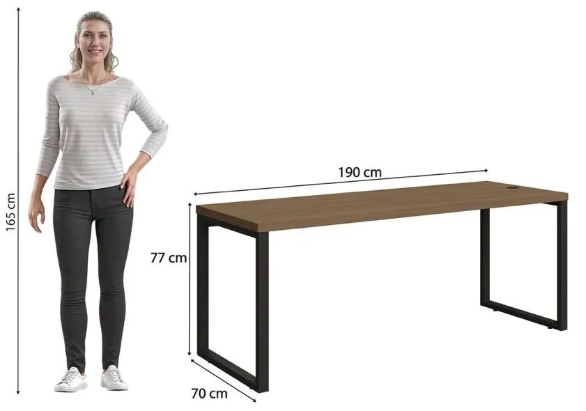 Mesa Diretor Kappesberg Frame Munique 190cm - Foto 3