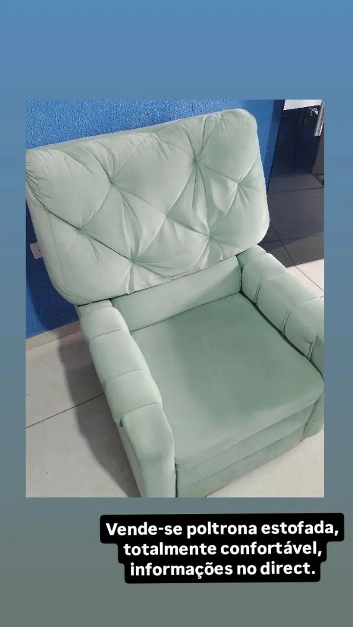 Cadeira estofada confortável  - Foto 3
