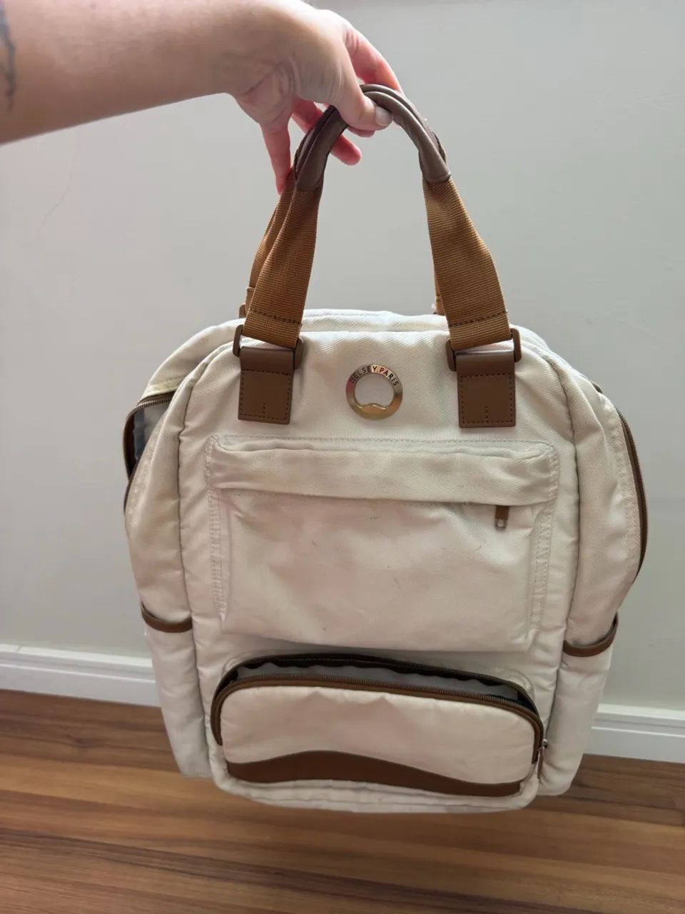 Mochila Delsey creme - Foto 2