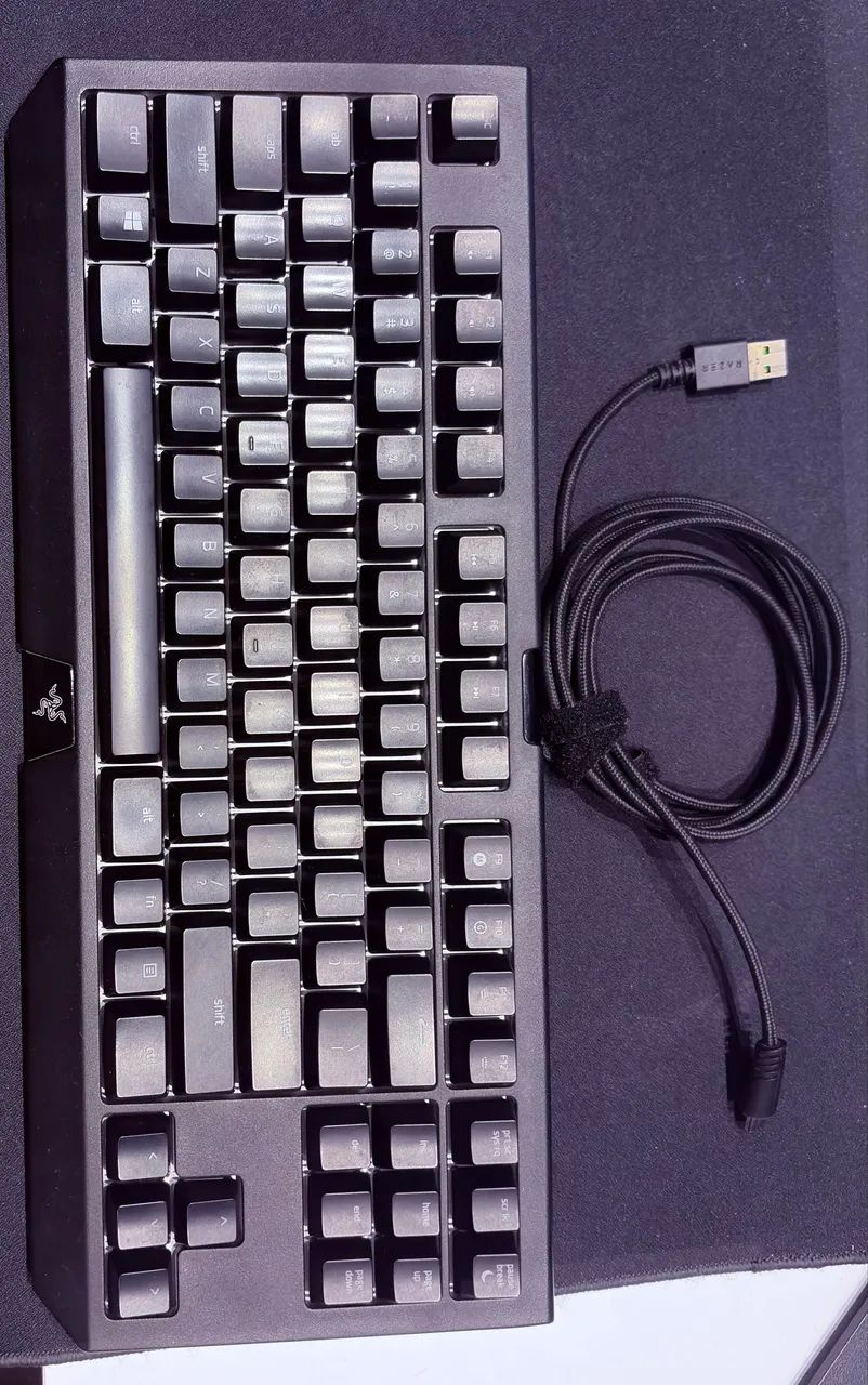 Teclado Mecânico Gamer Razer BlackWidow TE Chroma V2 Orange Switch