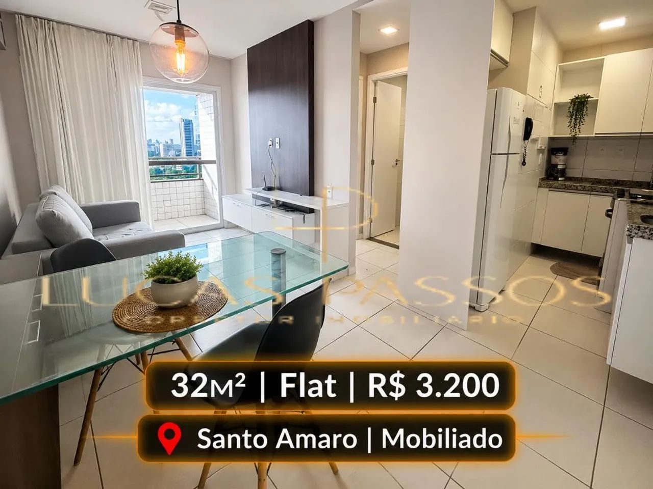 Locação | Mobiliado | Santo Amaro | Flat | R$ 3.200