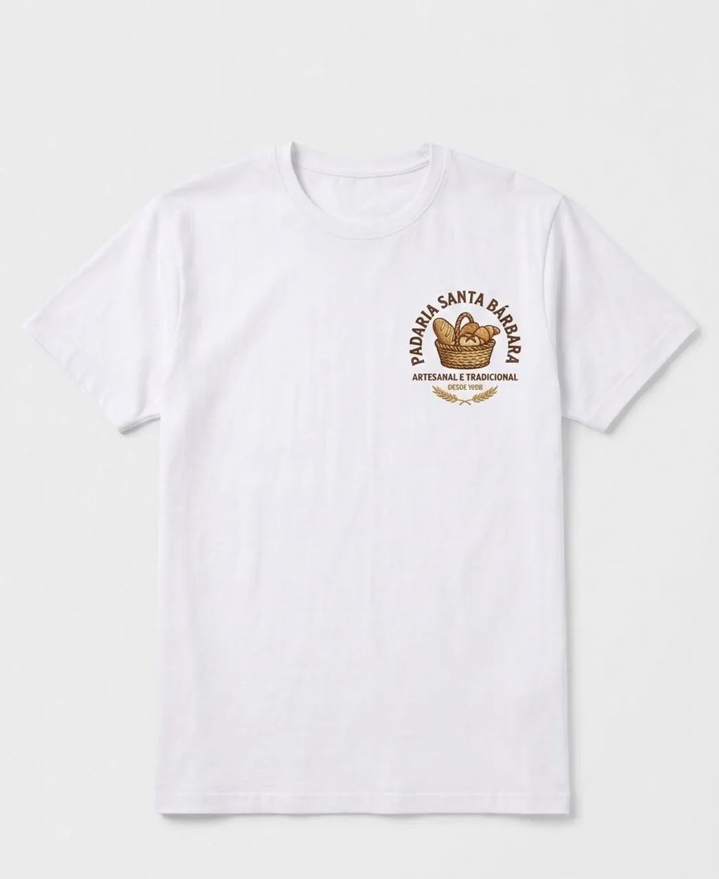 Camisa uniforme de trabalho branco personalize o seu