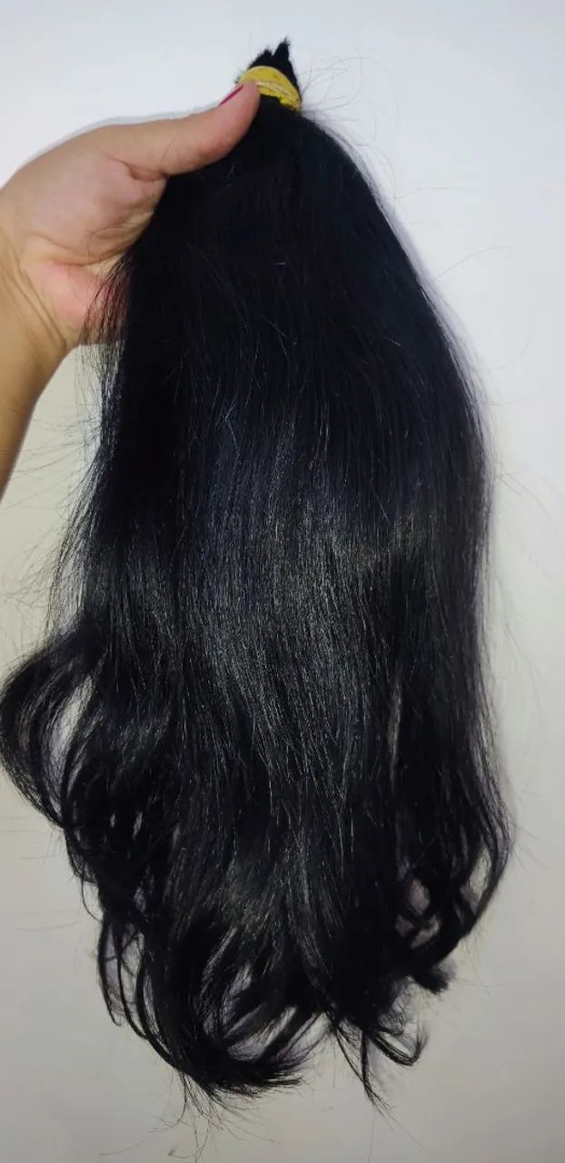 Cabelo Humano Liso - cor preto - Foto 3