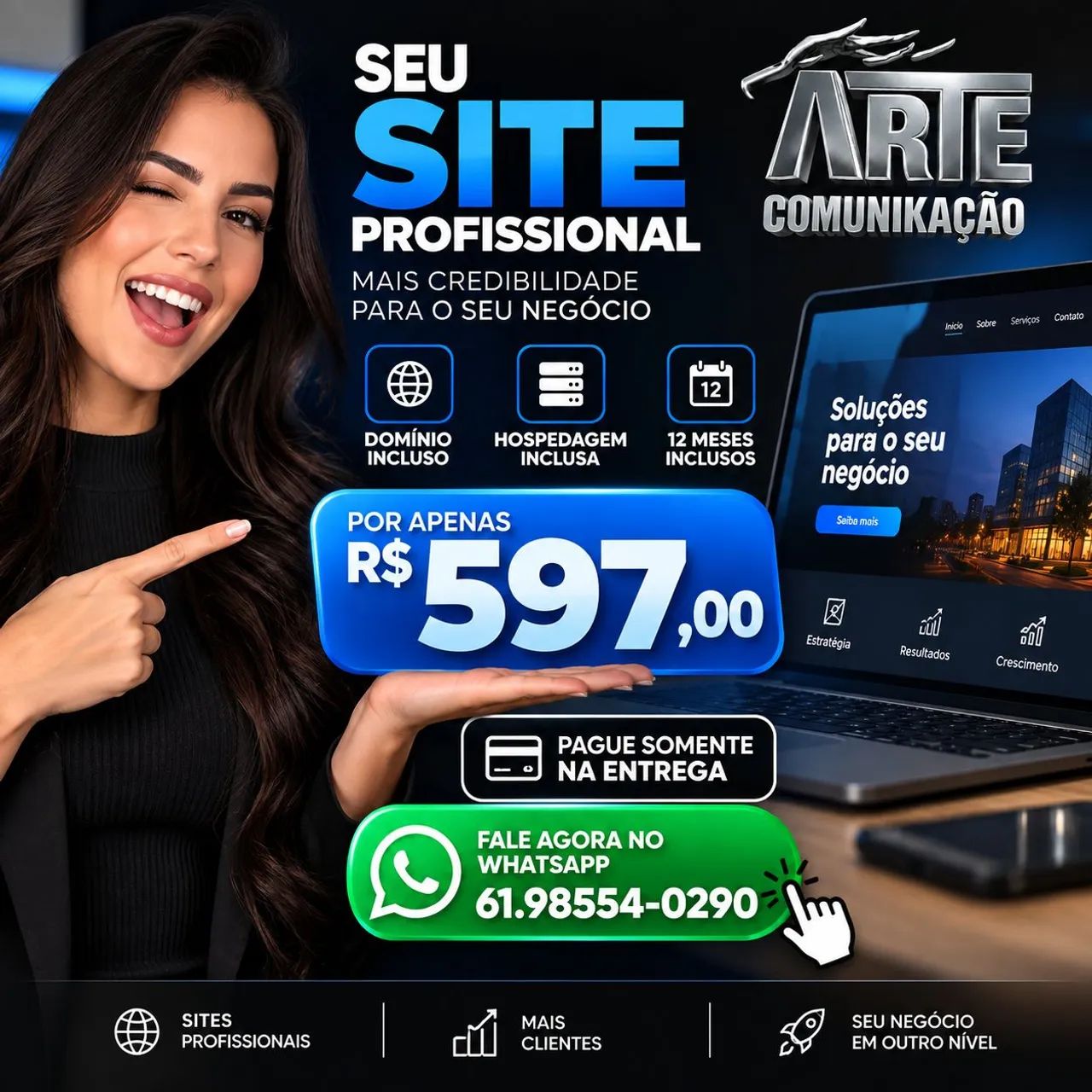 Seu Site Profissional por R$ 597