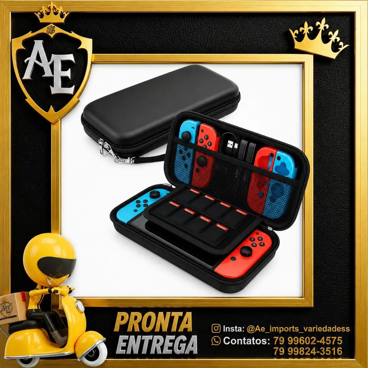 Case Para Nintendo Swtich - Peças e Acessórios de Vídeo Game