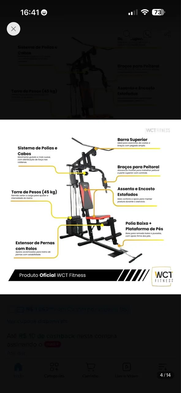 Aparelho musculação  - Foto 3