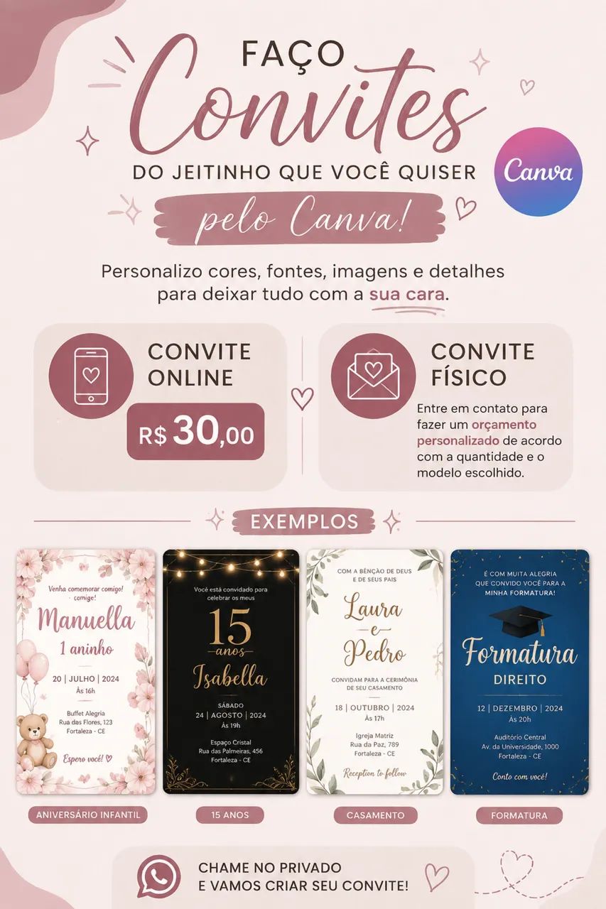 convite de festas