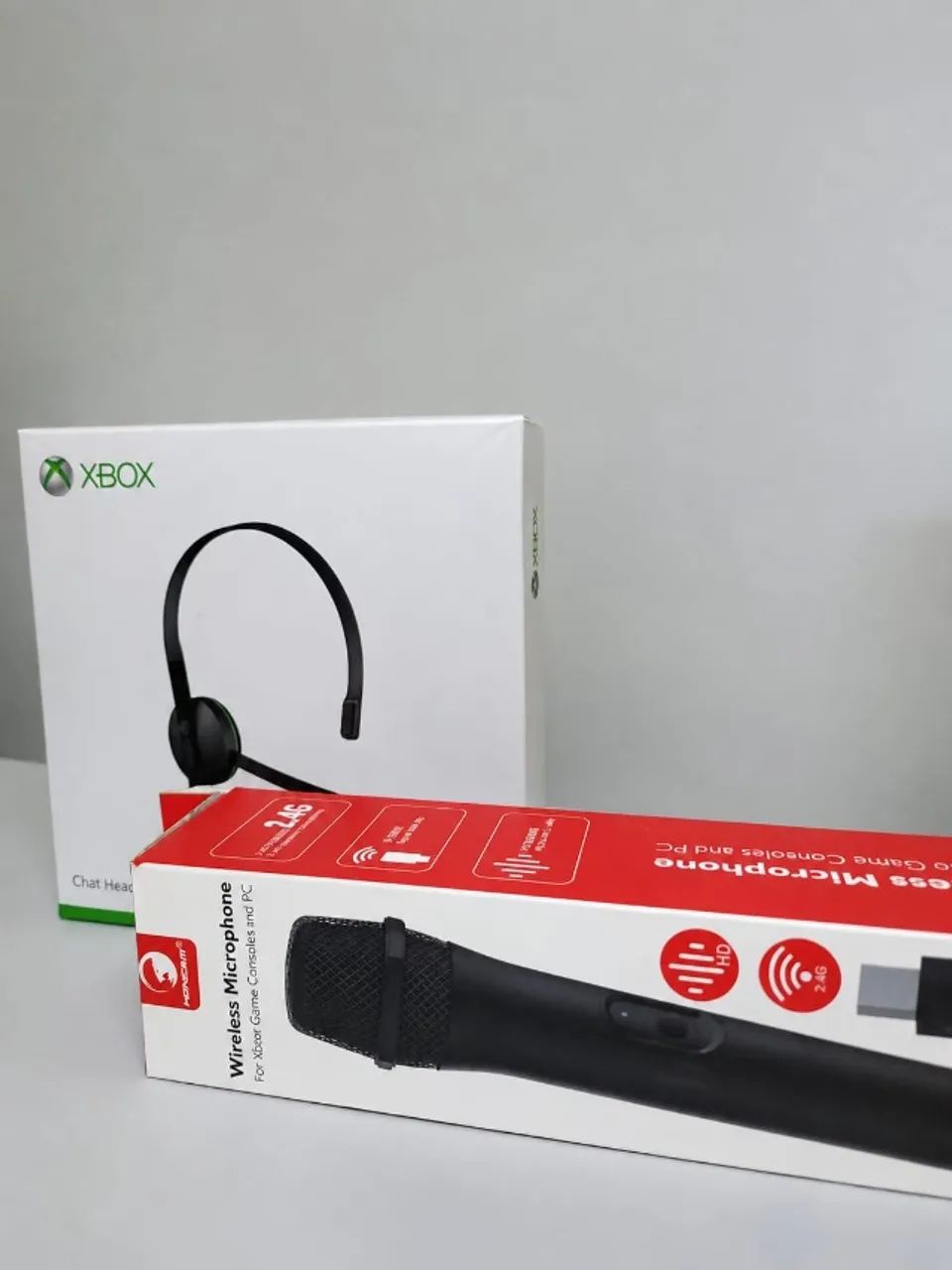 Kit Xbox - Microfone Sem Fio e Headset Original