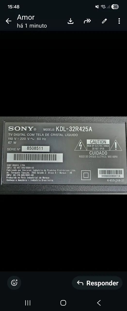Tv SONY 32 polegadas - Foto 4