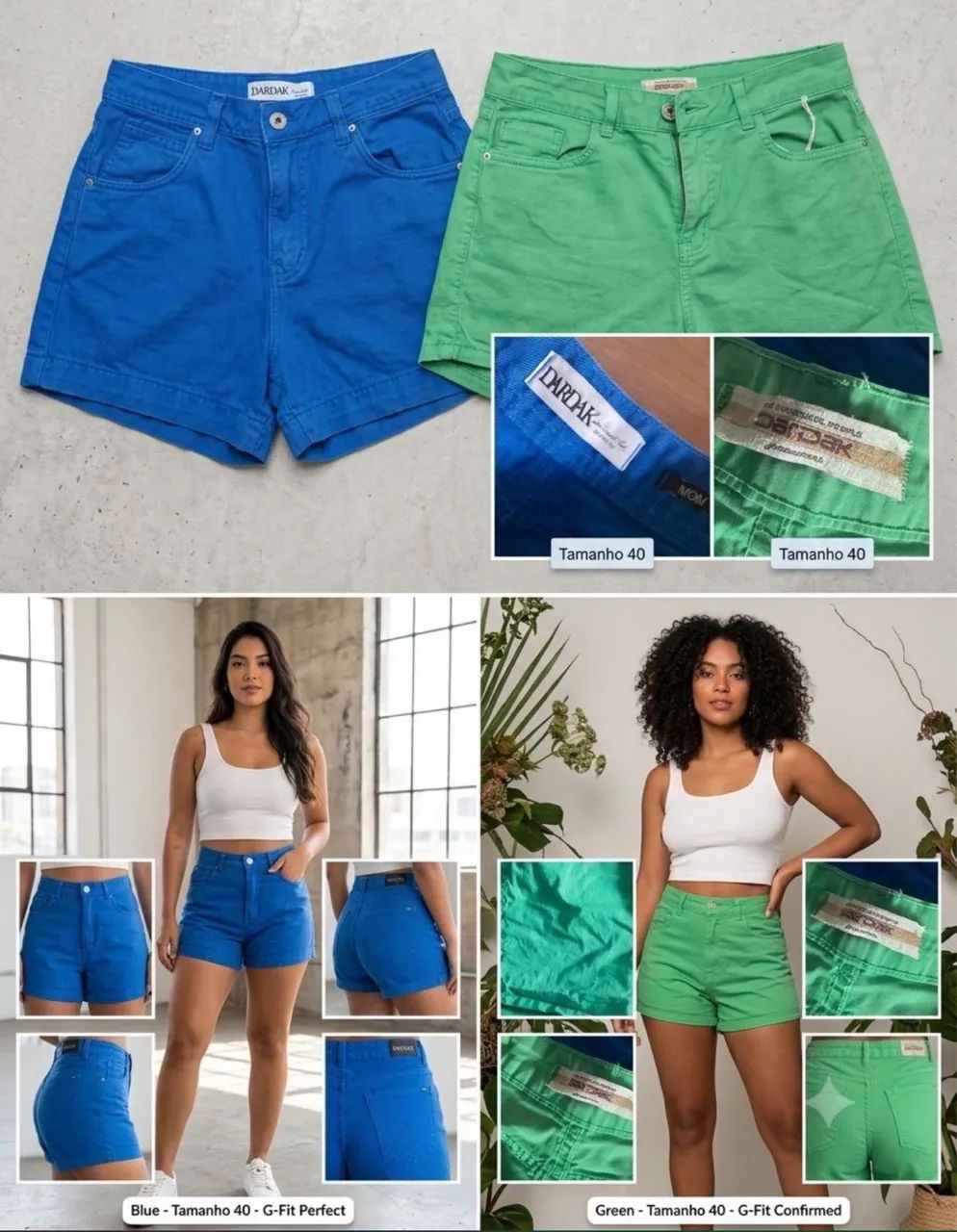 Shorts jeans feminino 