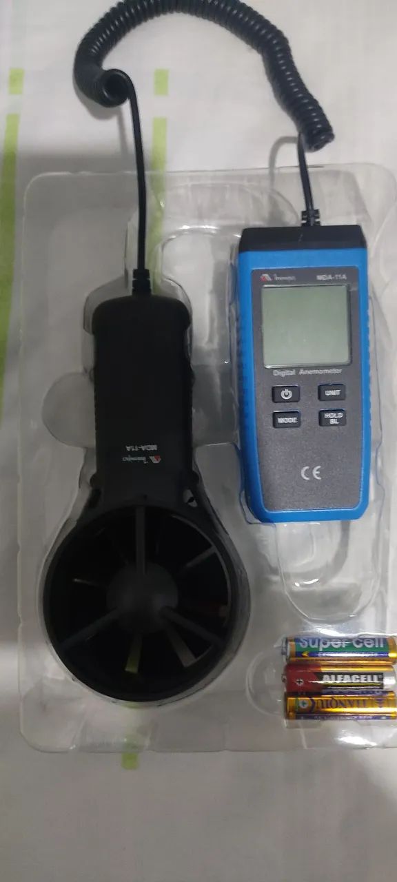 Vendo anemômetro digital 