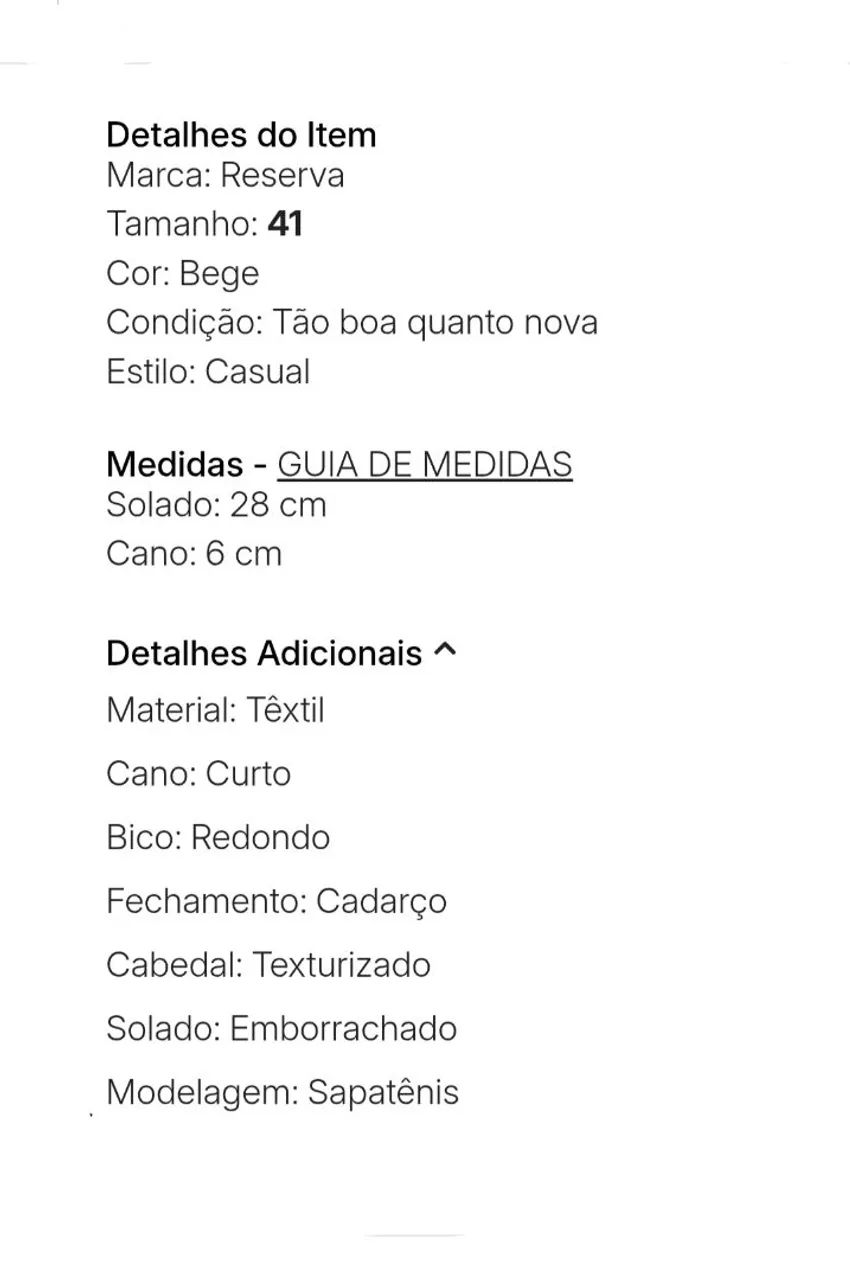 Tênis Reserva Cotton Masculino 41 - Foto 3
