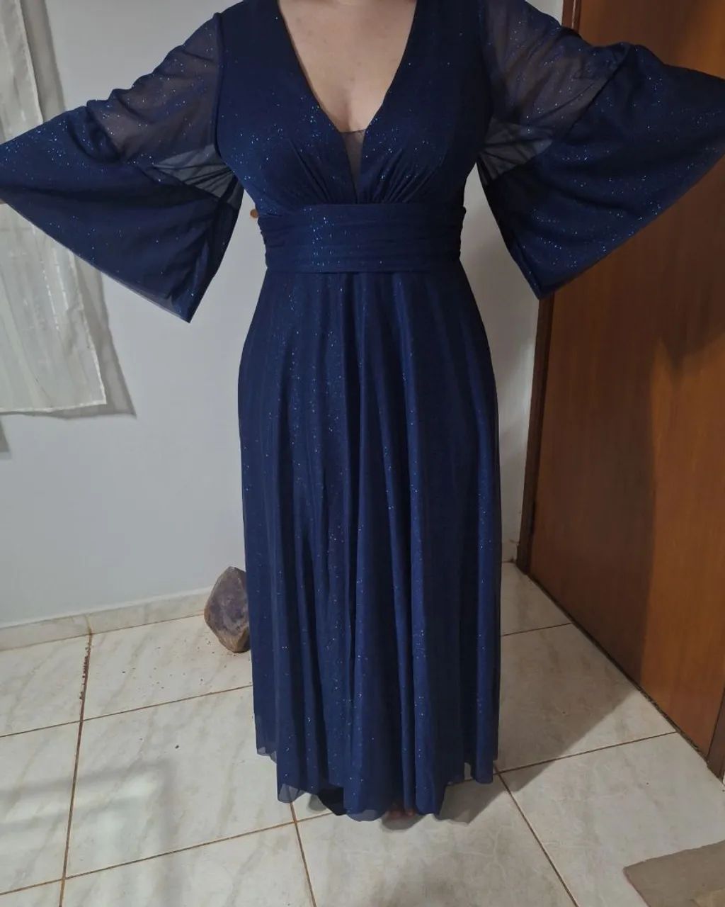 Vestido de festa Azul marinho  - Foto 3