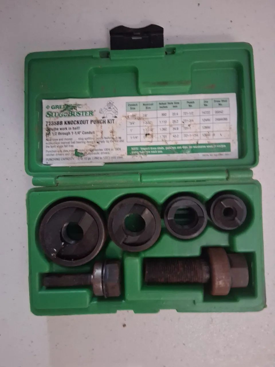 Vendo kit de perfuração Greenlee 735BB direto dos EUA.Fotos mostram preços de outros igual - Foto 2