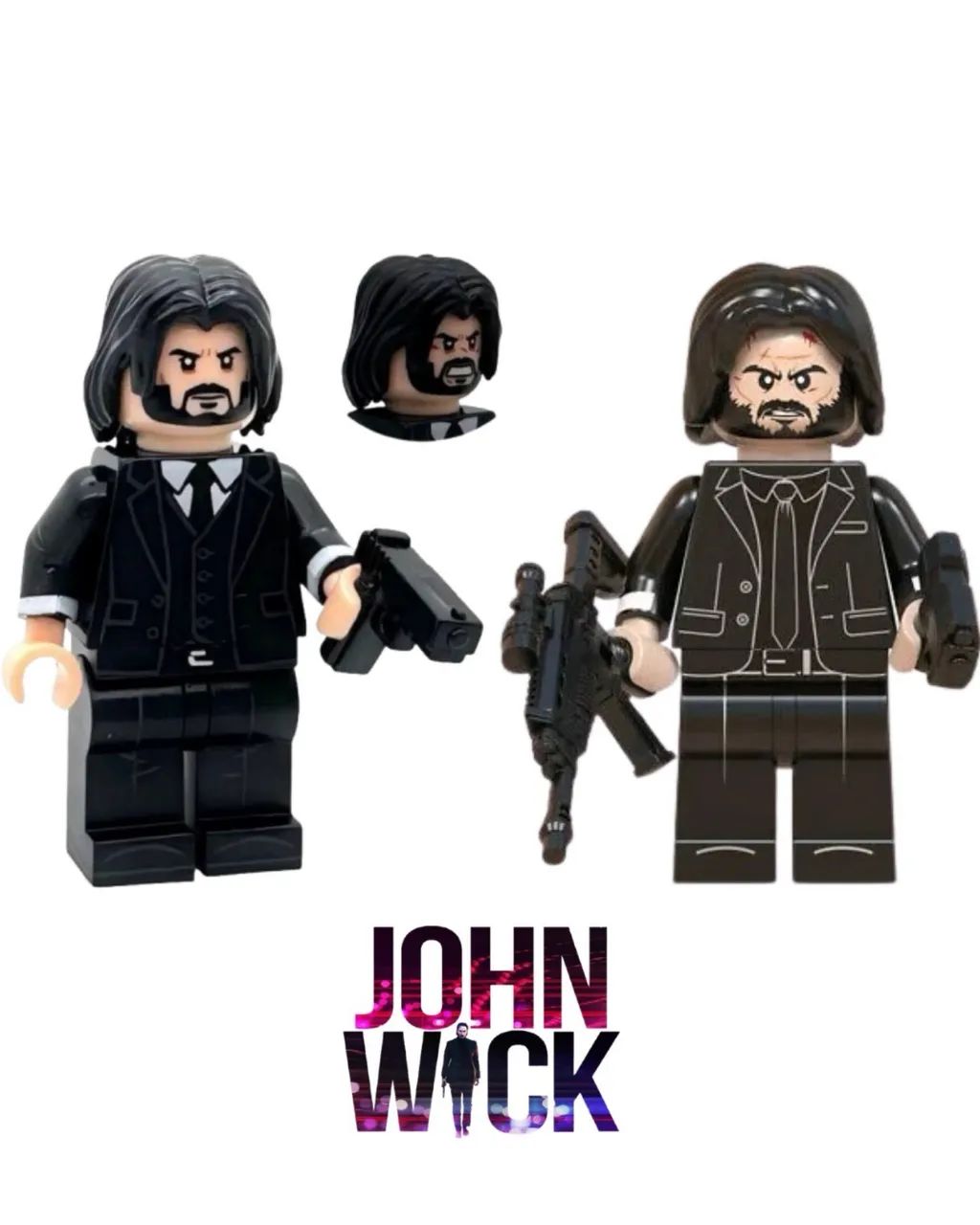 Miniatura John Wick Keanu Reeves Baba Yaga De Volta ao Jogo 5cm