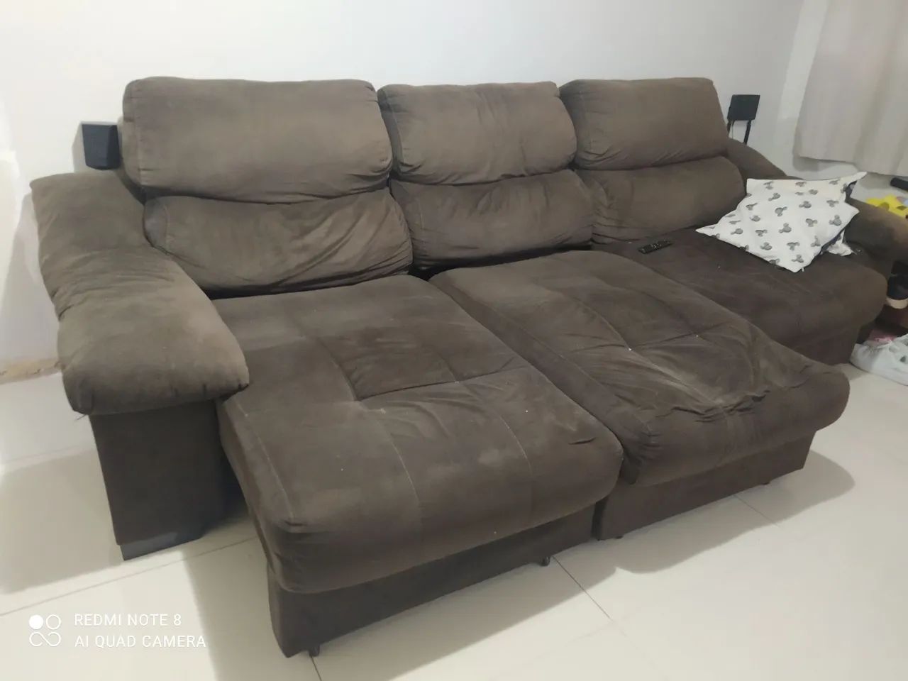 Sofá Retrátil e Reclinável 2,70 m - Ideal para Reforma - Foto 2