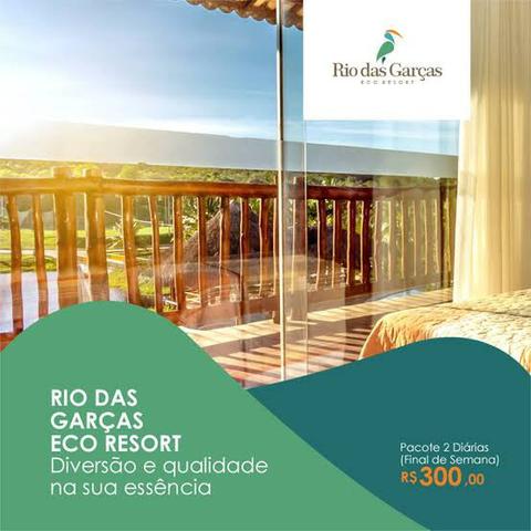 2 diárias no eco resort Rio das garças em Parnamirm
