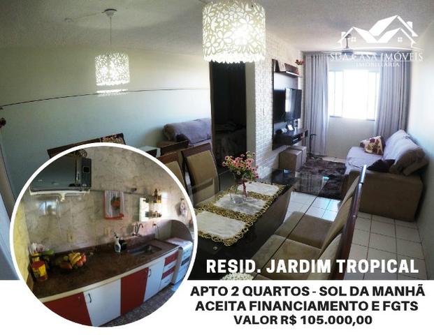 Apartamento 2 Quartos, reformado, com armários, sol da manhã, Resid. Jardim Tropical