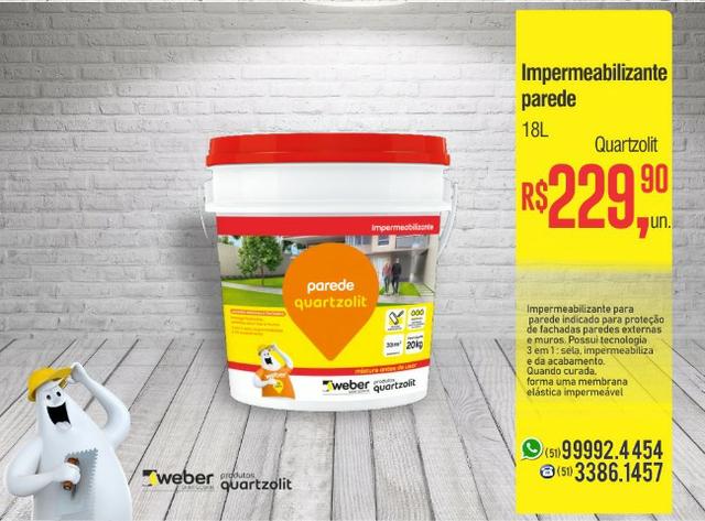 Parede Impermeabilizante Quartzolit - 18L