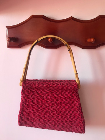 Bolsa de crochê artesanal