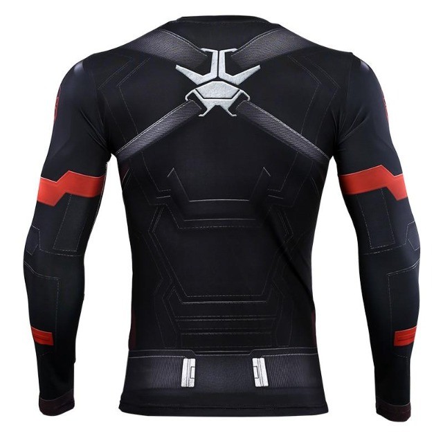 Camisa de Compressão Capitão Hydra Manga Longa Rashguard Elastano - Foto 3