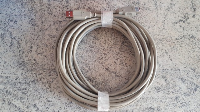 Cabo USB extensão 10 metros macho e fêmea 