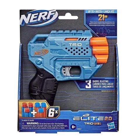 Lançador De Dardos Nerf Dart Blaster Azul Com 6 Munições em